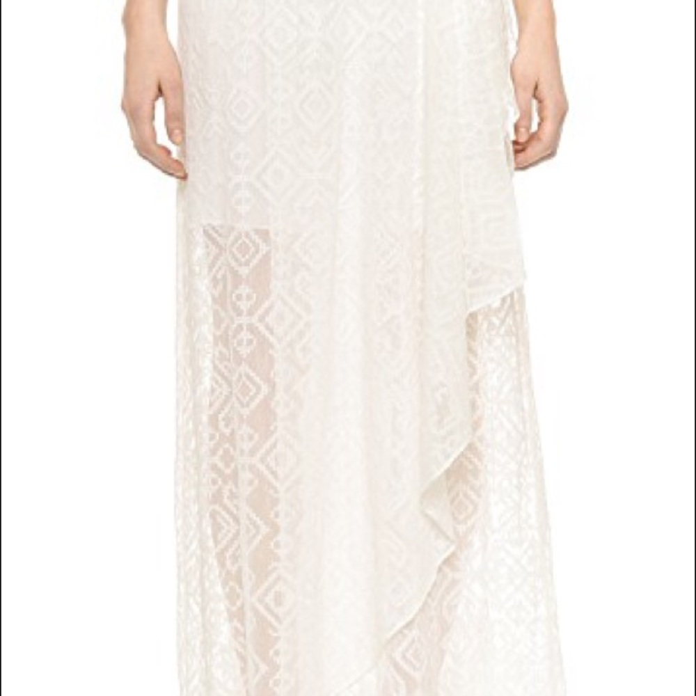 Alice+Olivia Maibella lace skirt